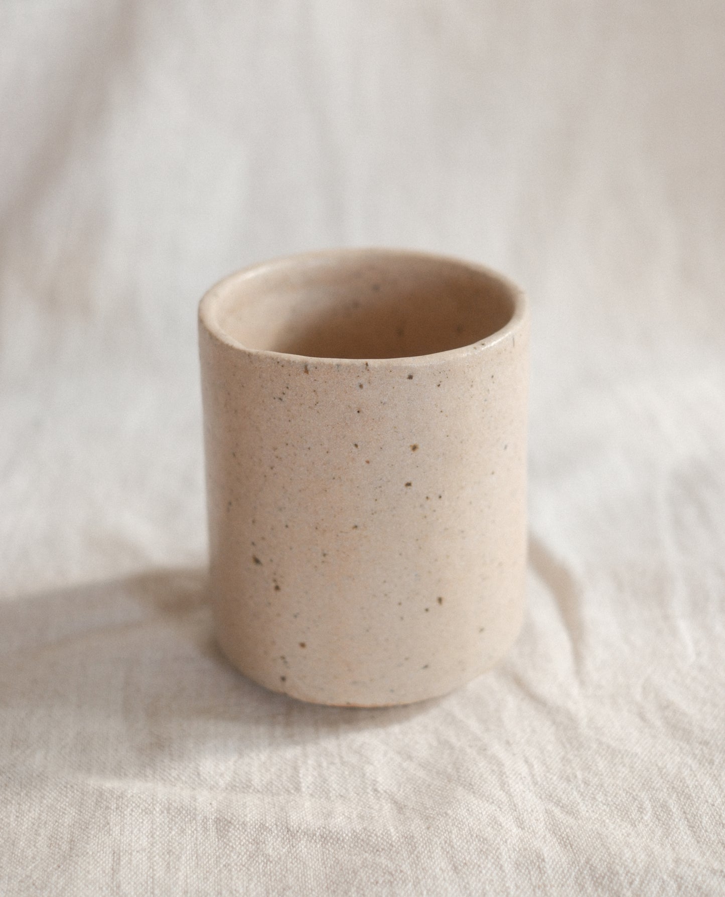 Satin Pink Handleless Cup