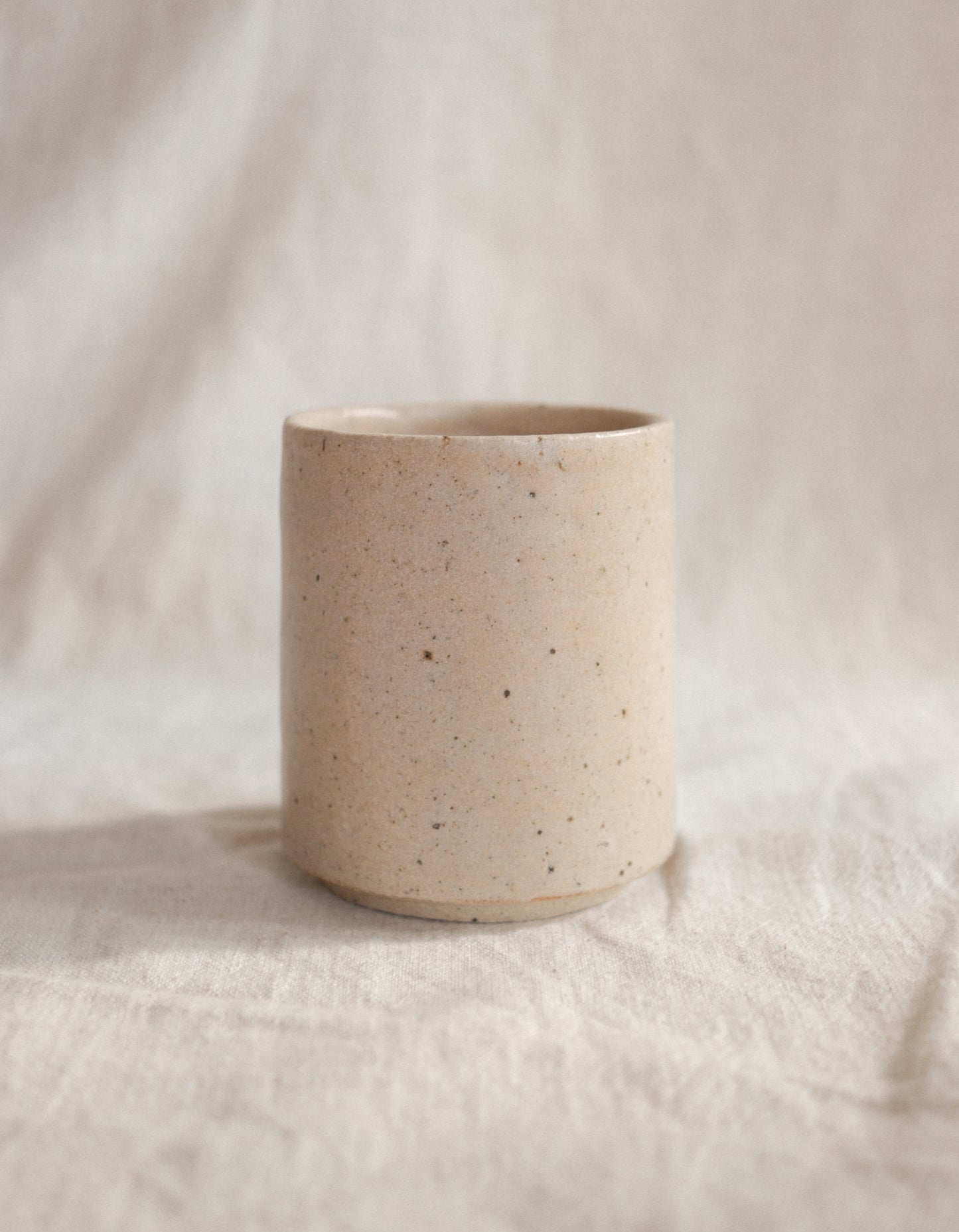 Satin Pink Handleless Cup