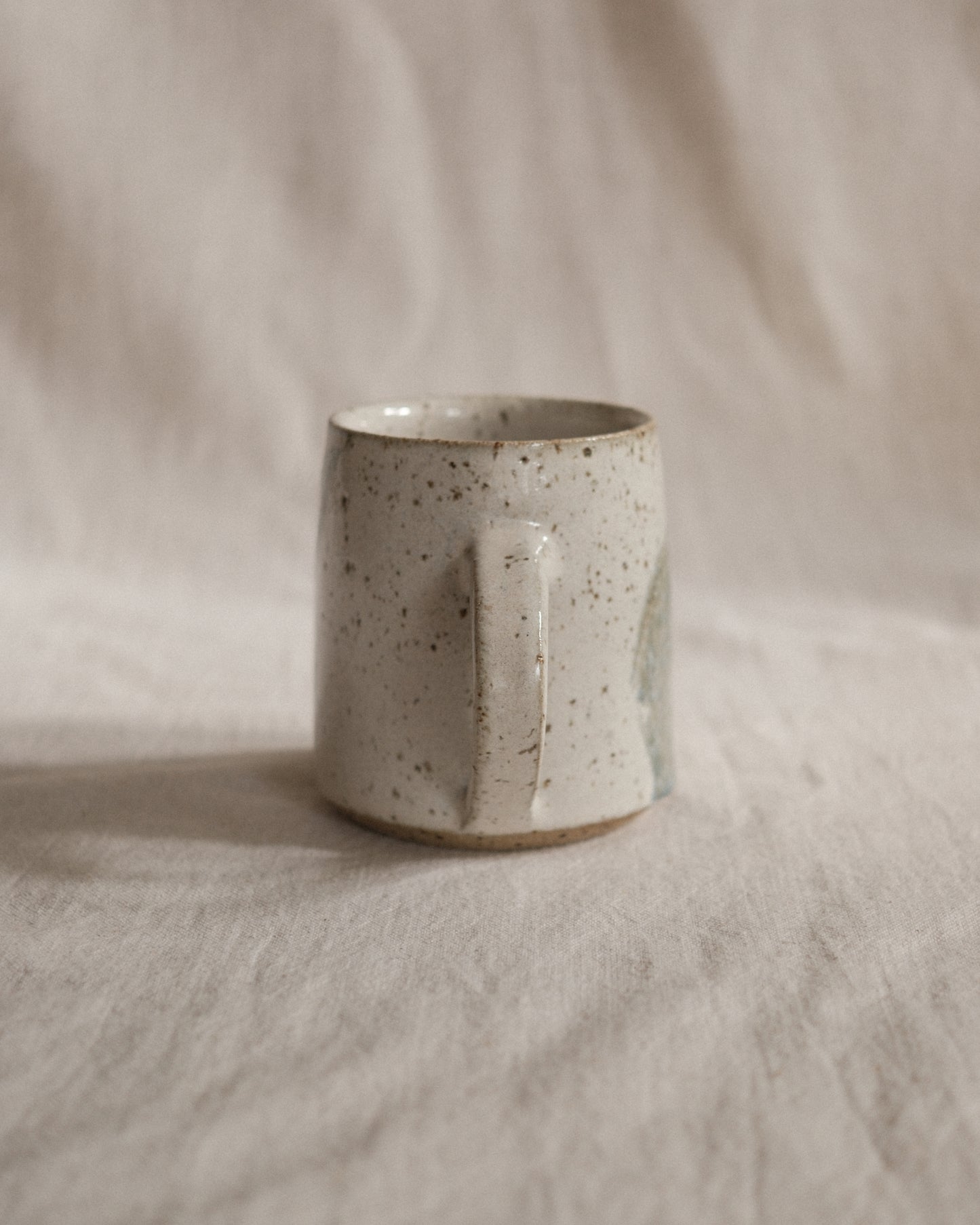 Small Handled Cup - Pale Blue #1