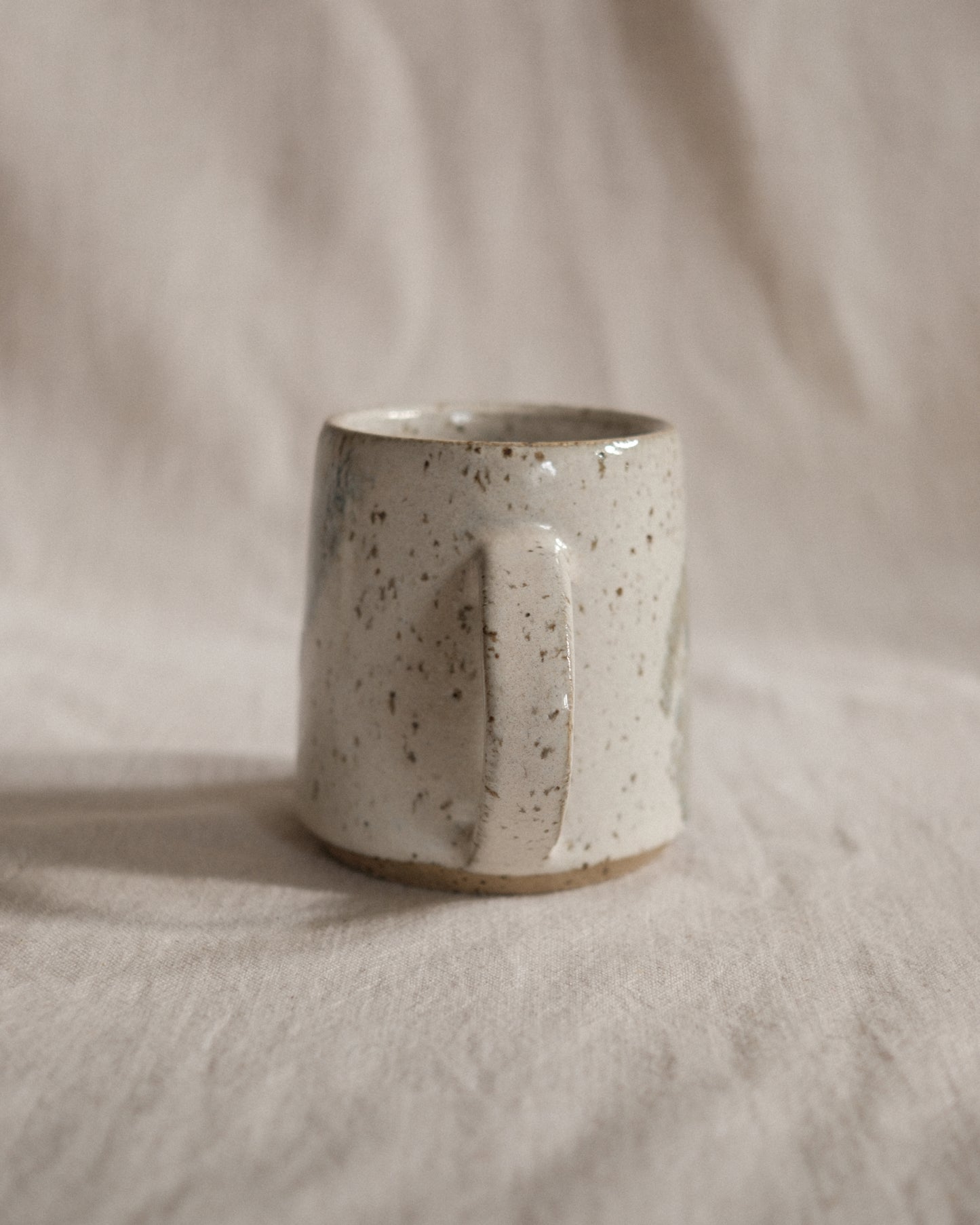 Small Handled Cup - Pale Blue #2