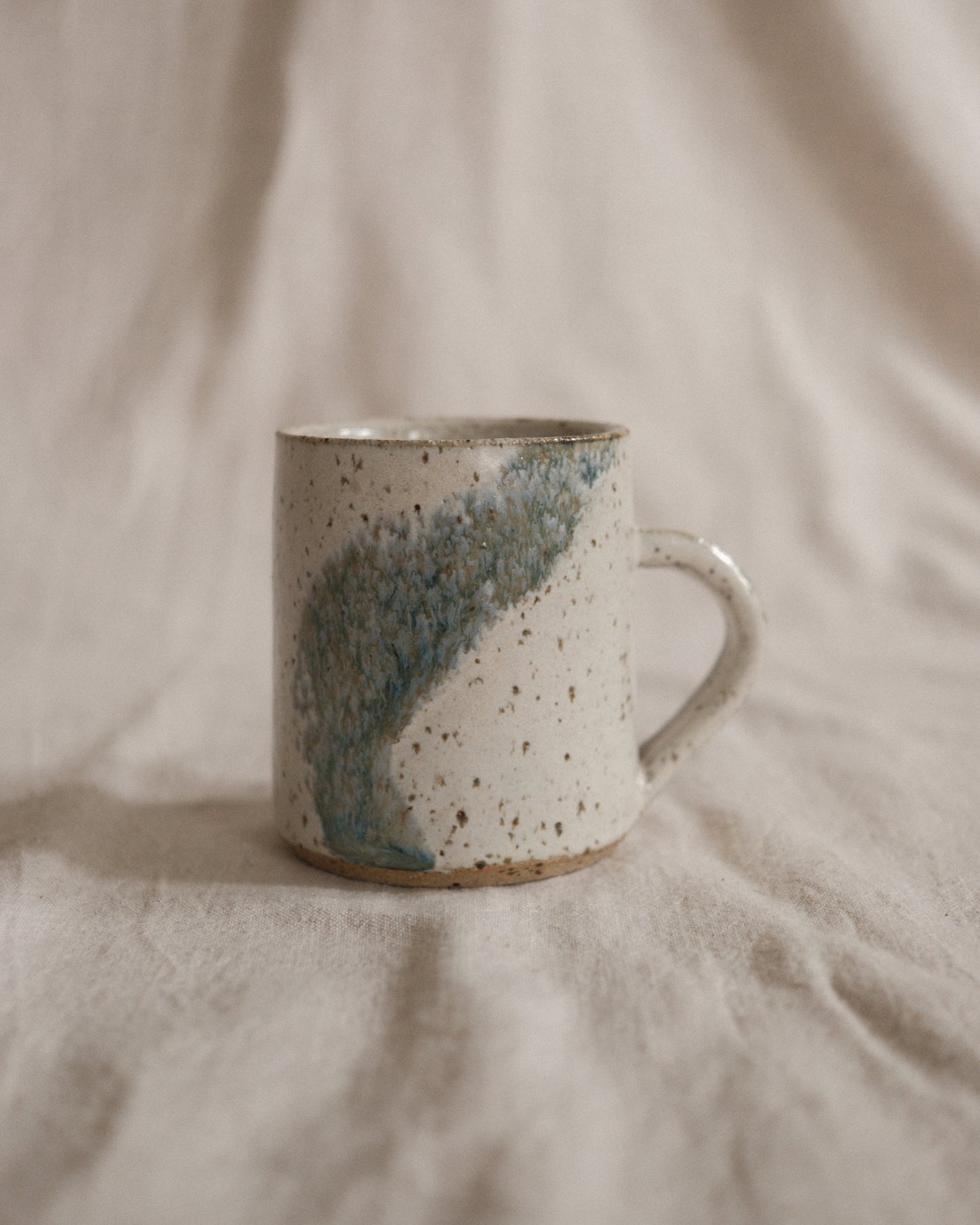 Small Handled Cup - Pale Blue #3