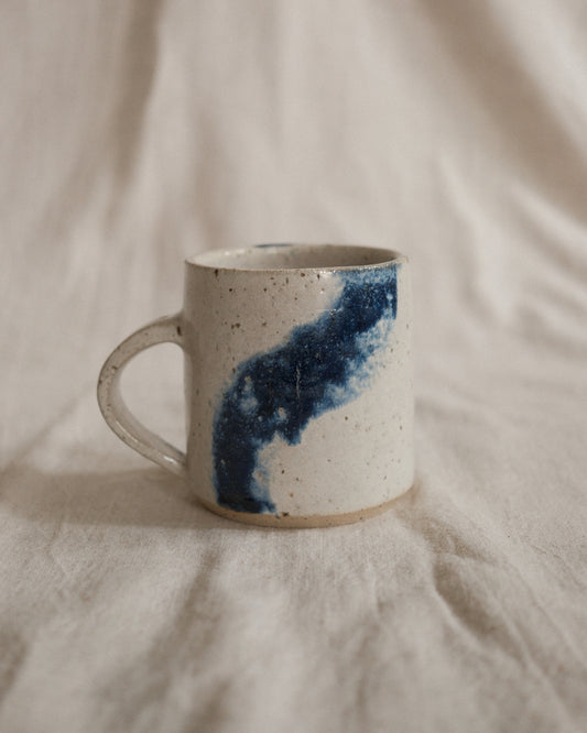 Large Handled Cup - Bright Blue #2